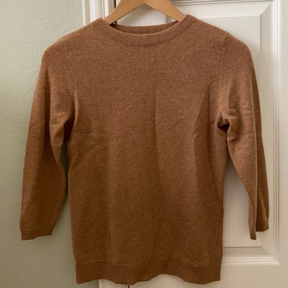 Talbots Petite, Pure Cashmere sweater, camel color, SP, Never Been worn!